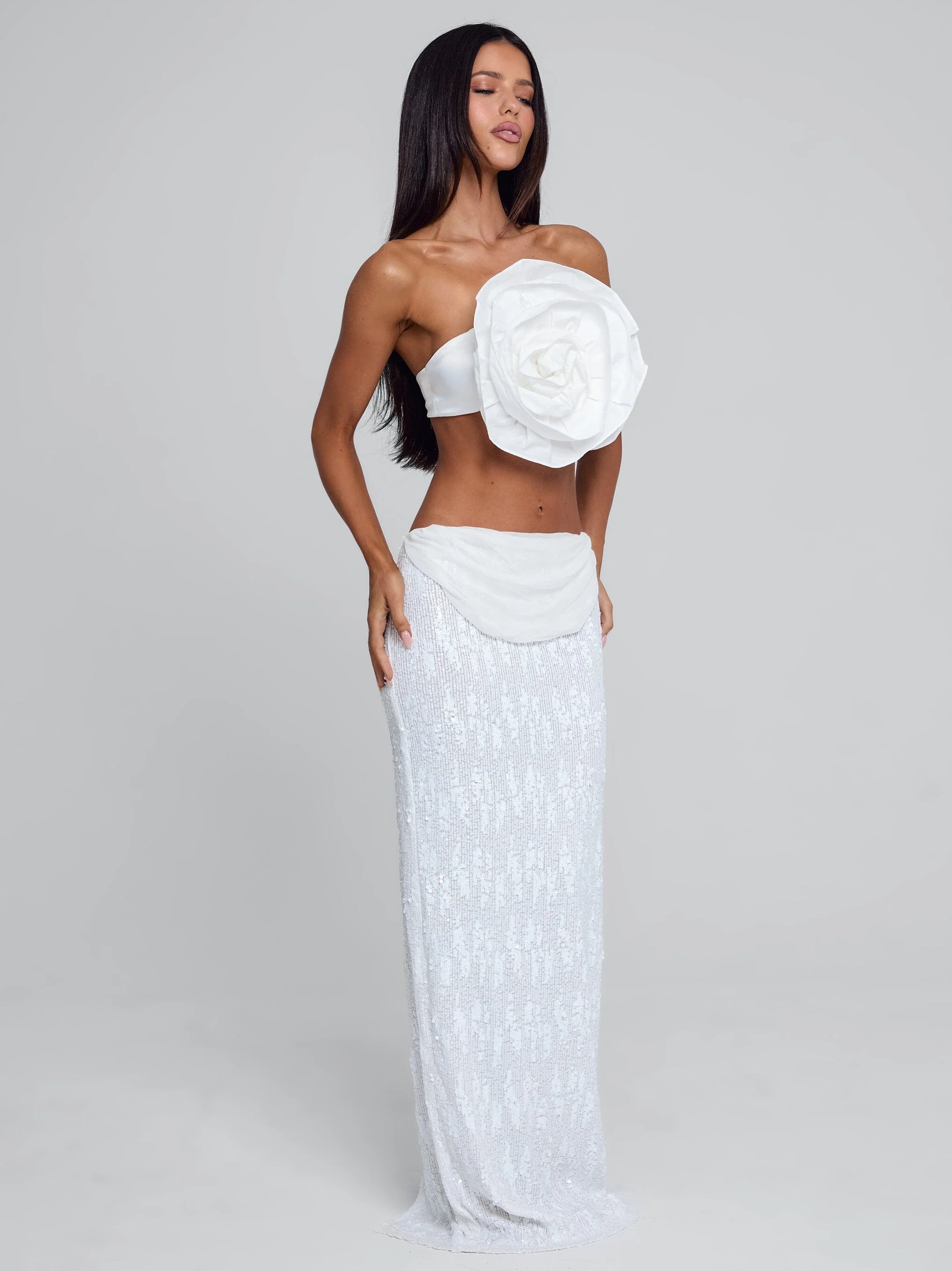 NIVA MAXI SKIRT WHITE